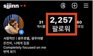 At first — 2,257 followers